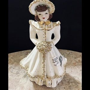 Vintage 1950 Florence Ceramics Betsy Youth 7.5" Tall - F26